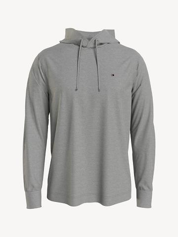 Férfi Tommy Hilfiger Essential hooded Póló Világos Szürke | HU 812UZG